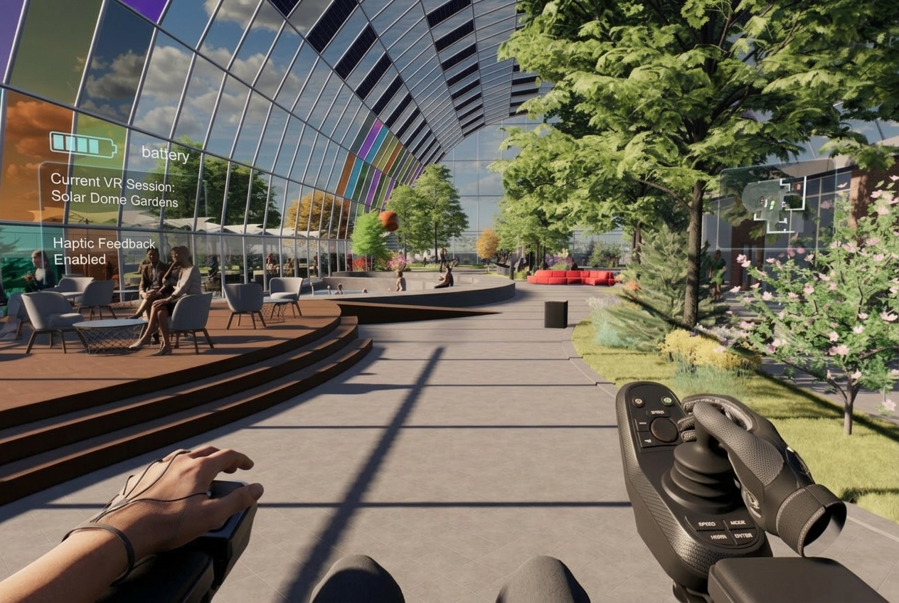 Embodied site survey in virtual reality from the simulated seated perspective of a wheelchair user