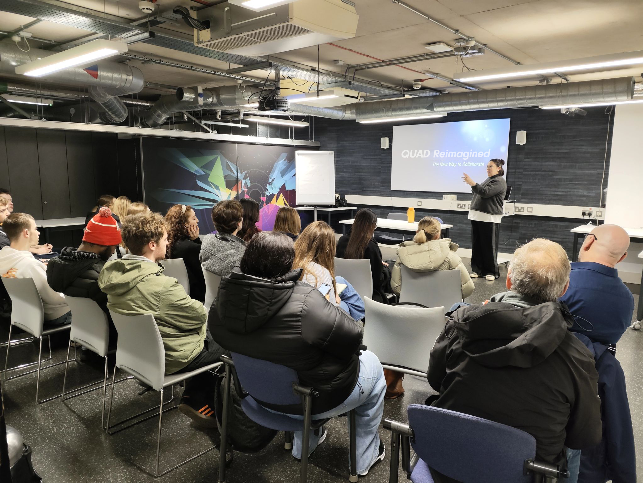 The Designers' Den — QUAD staff briefing students