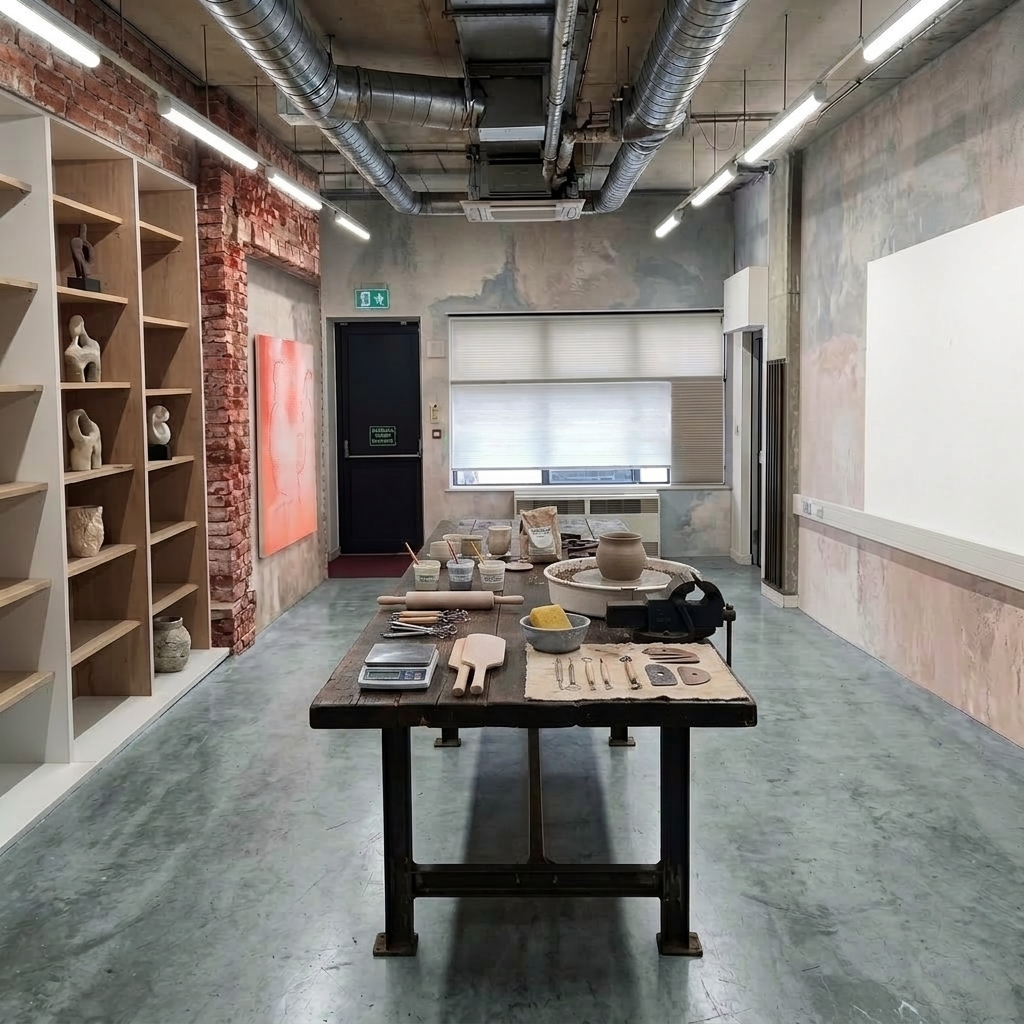 Workshop — proposal as public ceramics studio